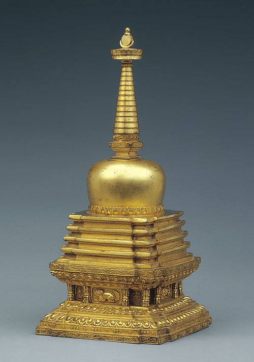 神变鎏金铜塔