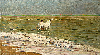 Cavallo al bagnoԡLuigi Gioli·׼•