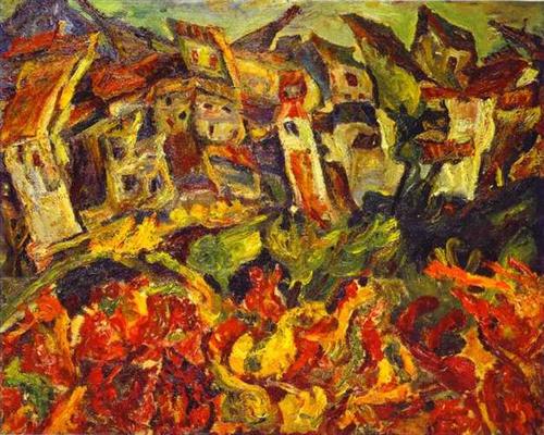 Houses with Pointed Roofs, c.1920-c.1921