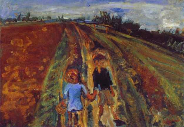 Two Children on a Road, c.1942