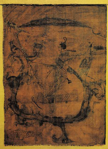 人物御龙帛画