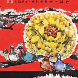 和谐中国-春光长在-270X178CM-2017年