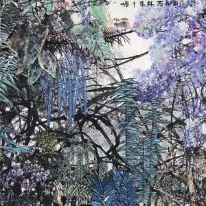  春动雨林万千媚-185X144CM-2014年
