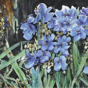  荒野积翠-136X68CM-2015年