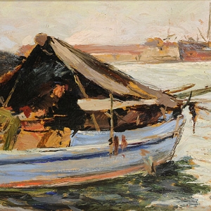 Barche in porto – Guglielmo Micheli Barche in porto – Guglielmo Micheli