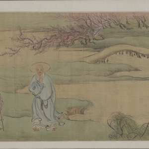 清康熙五十二年(1713年) 绢本设色 30.4×128.7厘米 湖南省博物馆藏 禹之鼎绘春耕草堂图卷