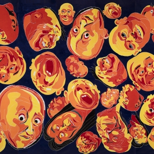 2020,488x1098cm,木刻版画,2020年 2020,488x1098cm,木刻版画,2020年