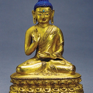 Gilt Bronze Statue of Sakyamuni Buddha 
