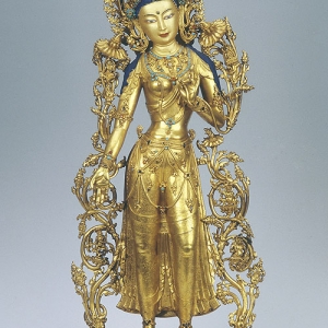 Gilt Bronze Statue of Green Tara 