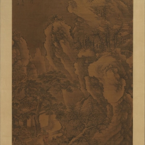 明 谢时臣 雪山寒溪图轴 明 谢时臣 雪山寒溪图轴